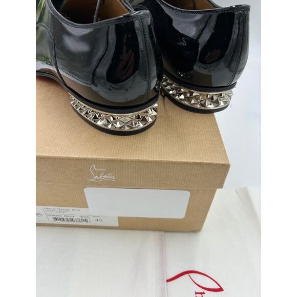 Men\'s Christian Louboutin GREGGYROCKS patent leather spiked Oxford\'s size 45 main image 9